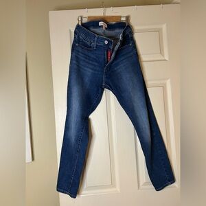 Lucky Brand Dark Blue Denim Jeans with Red Accent